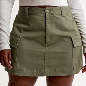 Abercrombie and Fitch Green Utility Mini Skirt